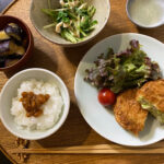 水菜と鶏肉の胡麻だれ和え